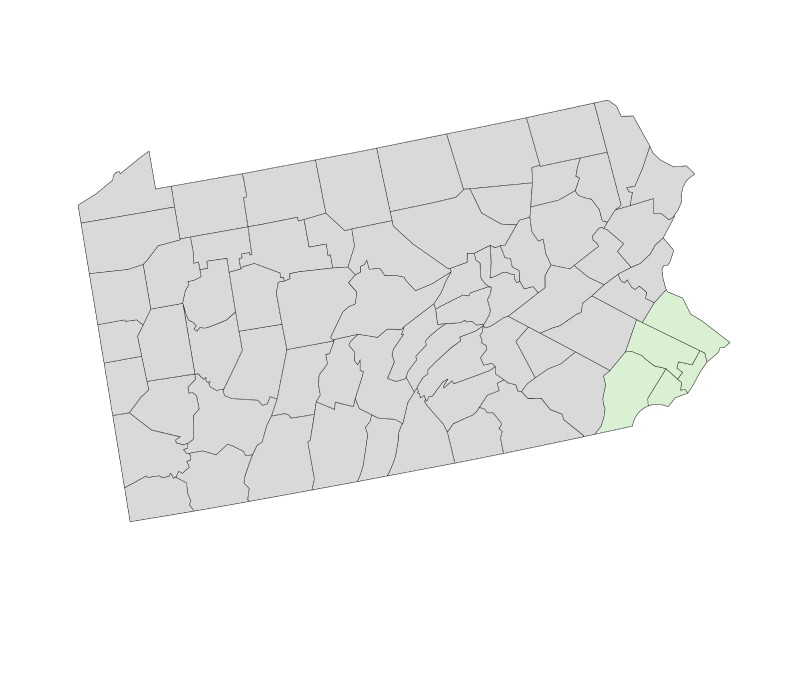 Map of Pennsylvania