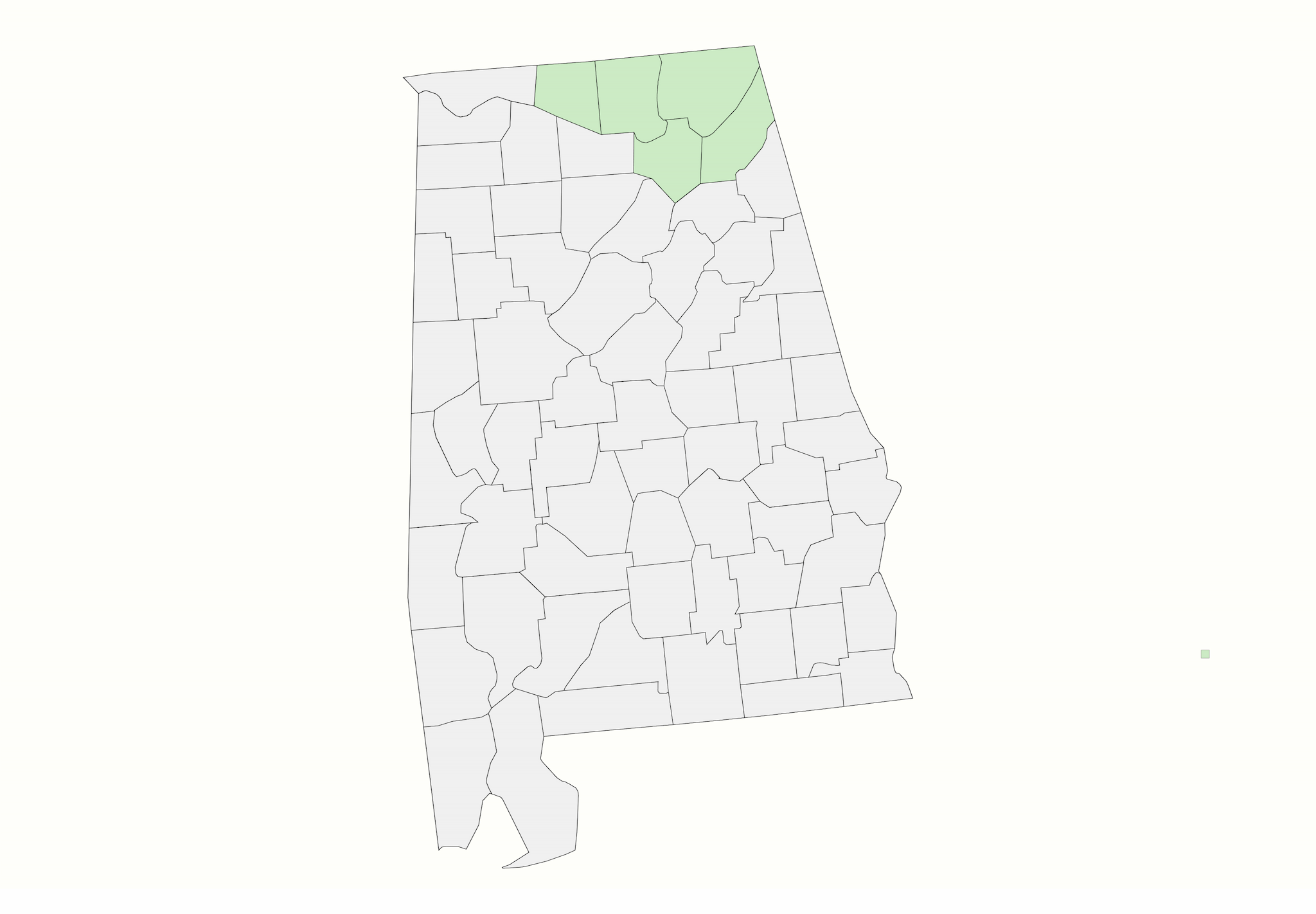 Map of Alabama