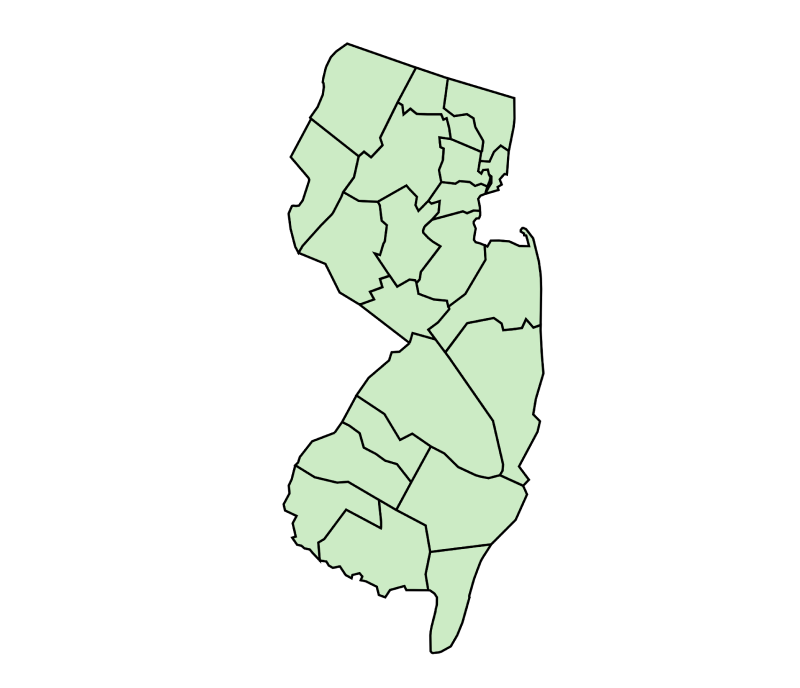 Map of New Jersey