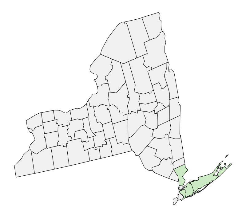 Map of New York