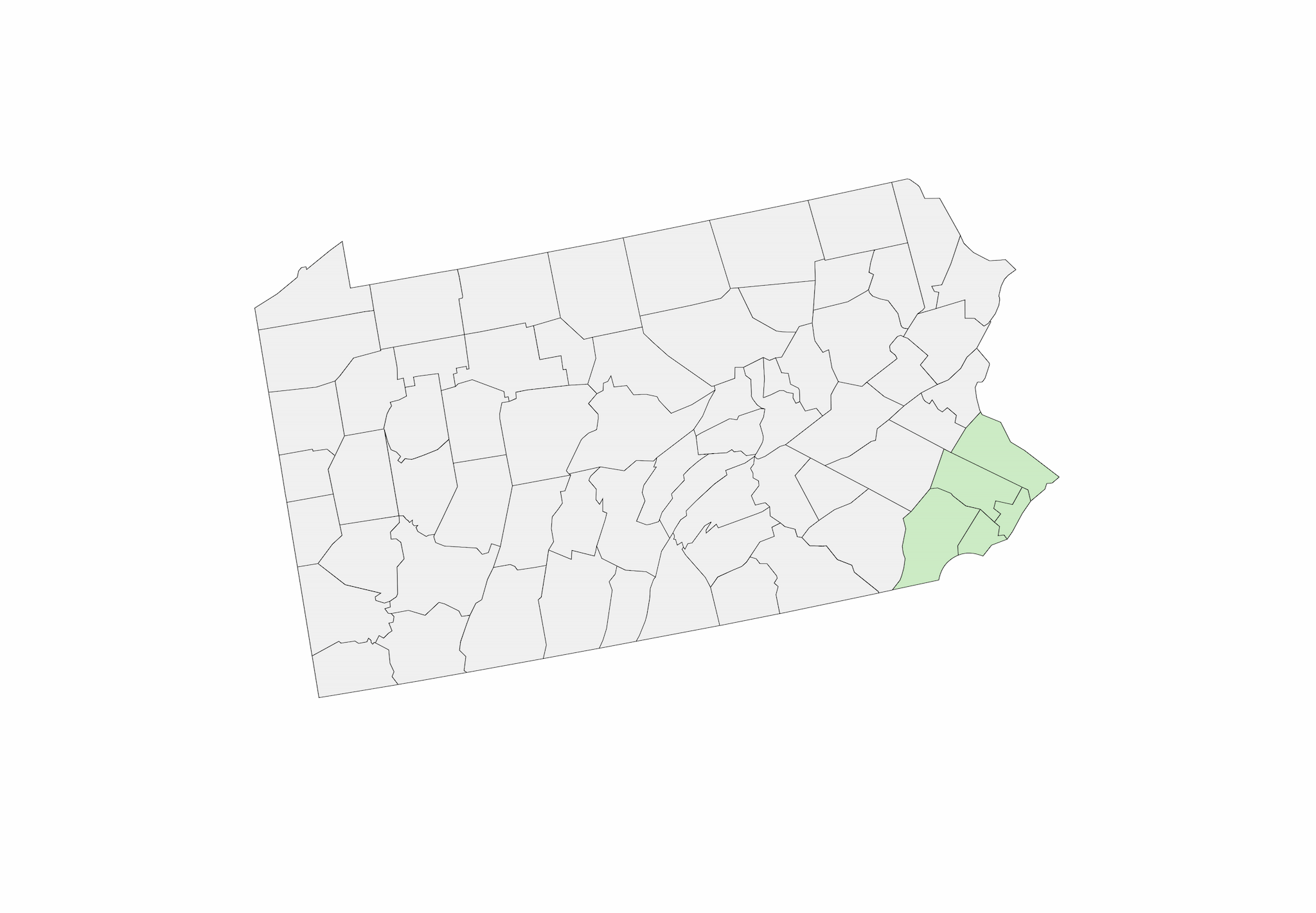 Map of Pennsylvania