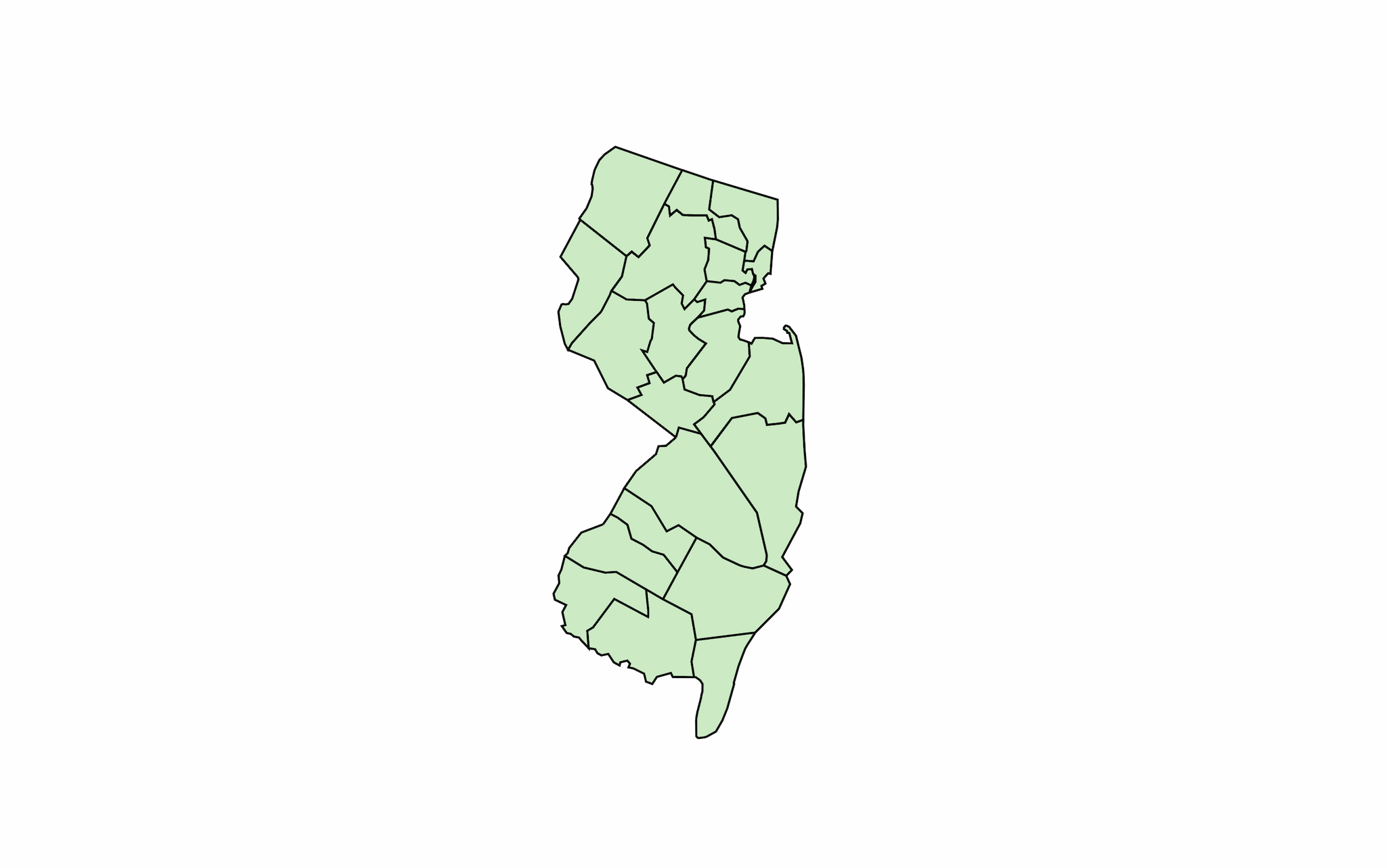 Map of New Jersey